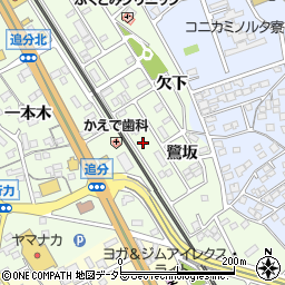 愛知県豊川市御油町鷺坂51周辺の地図