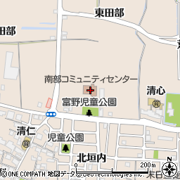 京都府城陽市富野東田部周辺の地図