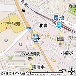 京都府城陽市長池北清水33-11周辺の地図