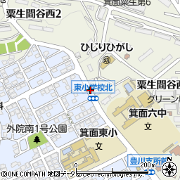 豊川住宅前周辺の地図