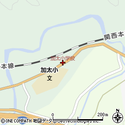 加太小学校周辺の地図