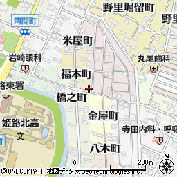 兵庫県姫路市五郎右衛門邸1周辺の地図