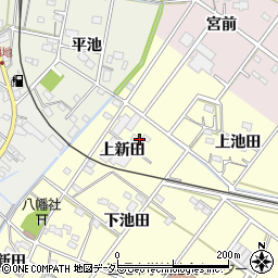 愛知県西尾市須脇町上新田28周辺の地図