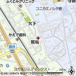 愛知県豊川市御油町鷺坂86周辺の地図