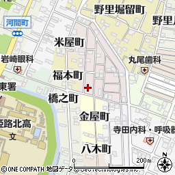 兵庫県姫路市五郎右衛門邸28-2周辺の地図