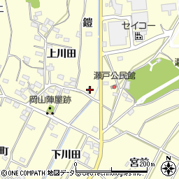 愛知県西尾市吉良町岡山鎧43周辺の地図