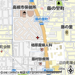 府営高槻城東住宅１号棟周辺の地図