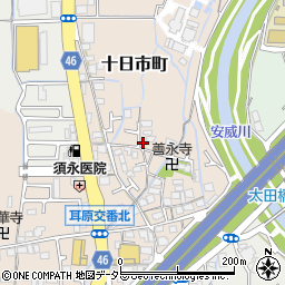 大阪府茨木市十日市町13-2周辺の地図