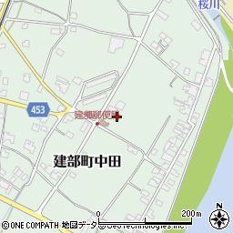 岡山県岡山市北区建部町中田324-2周辺の地図