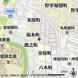 兵庫県姫路市五郎右衛門邸2周辺の地図