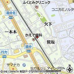 愛知県豊川市御油町鷺坂54周辺の地図