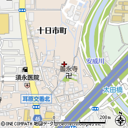 大阪府茨木市十日市町13周辺の地図