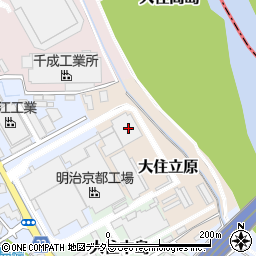 京都府京田辺市大住立原周辺の地図