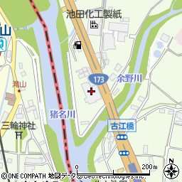 古江浄水場周辺の地図