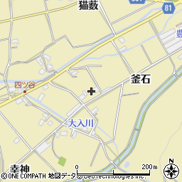 愛知県豊橋市石巻萩平町釜石周辺の地図