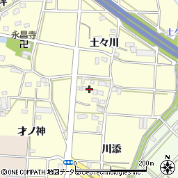 愛知県豊川市樽井町川添21周辺の地図
