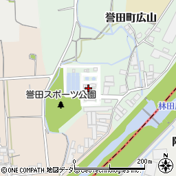 たつの市役所　誉田前処理場周辺の地図