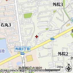 大阪府箕面市外院3丁目1-19周辺の地図