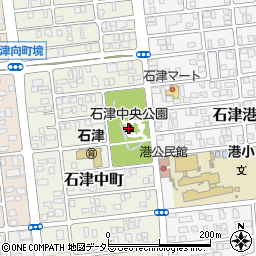 石津中央公園トイレ周辺の地図
