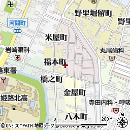 兵庫県姫路市五郎右衛門邸4周辺の地図