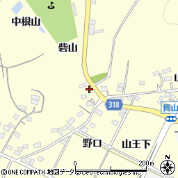 愛知県西尾市吉良町岡山砦山83周辺の地図