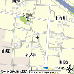 愛知県豊川市樽井町周辺の地図