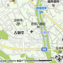 愛知県豊川市御油町木ノ下周辺の地図