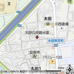 太田公民館分室周辺の地図