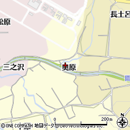 愛知県豊橋市石巻平野町奥原周辺の地図