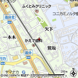 愛知県豊川市御油町鷺坂62周辺の地図