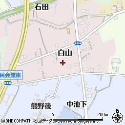 愛知県武豊町（知多郡）白山周辺の地図