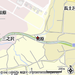 愛知県豊橋市石巻平野町（奥原）周辺の地図