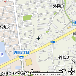 大阪府箕面市外院3丁目1周辺の地図