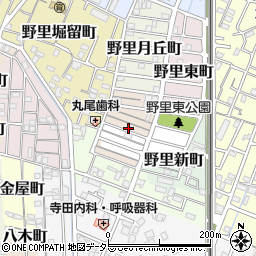 兵庫県姫路市野里中町周辺の地図