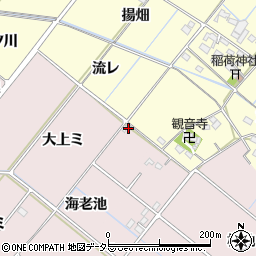 愛知県西尾市針曽根町海老池5周辺の地図