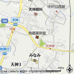 地蔵薬師堂周辺の地図