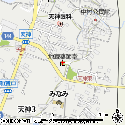 地蔵薬師堂周辺の地図
