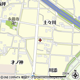 愛知県豊川市樽井町川添23周辺の地図