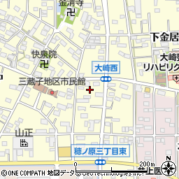 愛知県豊川市大崎町小林周辺の地図