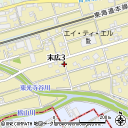 静岡県藤枝市末広周辺の地図