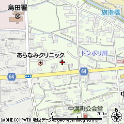 島田川根線周辺の地図
