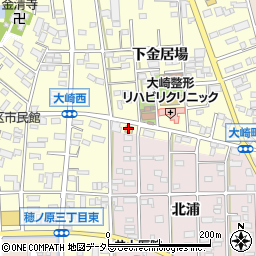 ファミリーマート豊川大崎店周辺の地図