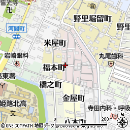 兵庫県姫路市五郎右衛門邸5周辺の地図