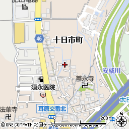 大阪府茨木市十日市町12周辺の地図