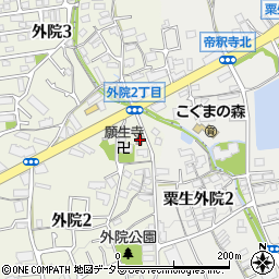大阪府箕面市外院2丁目13-21周辺の地図