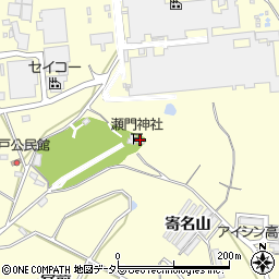 瀬門神社周辺の地図