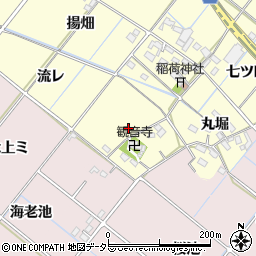 愛知県西尾市長縄町玉屋周辺の地図