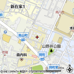 兵庫県姫路市嵐山町周辺の地図