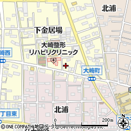 愛知県豊川市大崎町下金居場136-1周辺の地図