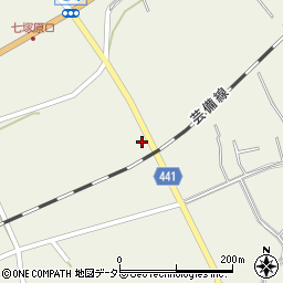 広島県庄原市七塚町483周辺の地図
